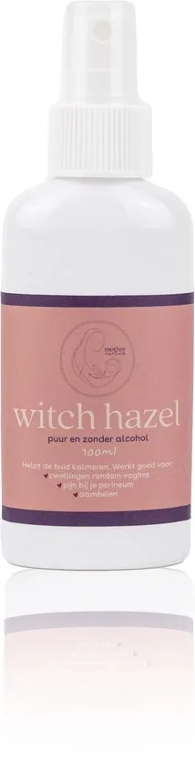 Witch Hazel Spray Kraamtijd - 100 ml - Zonder Alcohol - 100% Hamameliswater - Postpartum Verzorging - Puur Natuur - Veilig Tijdens Zwangerschap en Na De Bevalling - Speciaal Ontwikkeld Voor Kraamperiode