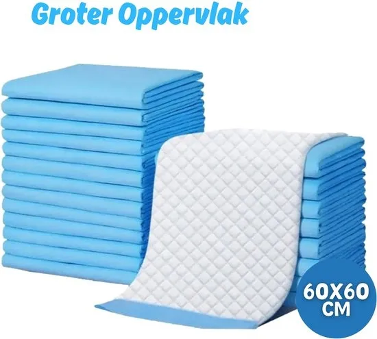 Incontinentie Onderlegger 40 Stuks - Luxe Matrasbeschermer - Volwassenen - Kinderen - Bed - Groot Oppervlak - Beter Beschermd