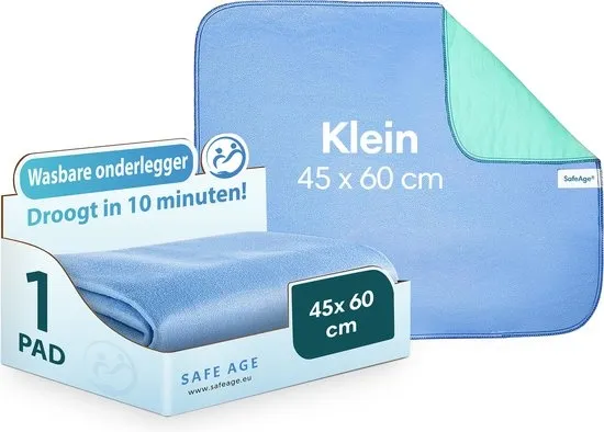 Safe Age® wasbare incontinentie onderleggers voor volwassenen, huisdieren en kinderen - matrasbeschermer - klein