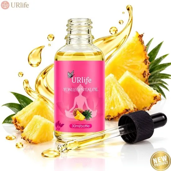 URlife Yoni Olie Ananas – Vaginale Olie | Yoni Oil – pH-Neutraal – 100% Natuurlijk – Hydraterend, Antibacterieel & Geurverfrissend – Intieme Verzorging