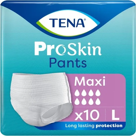 TENA - Proskin Pants Maxi L - 4 x 10 stuks - Voordeelverpakking