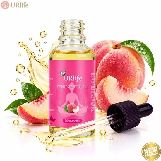 URlife Yoni Olie Perzik – Vaginale Olie & Yoni Oil – Intieme Verzorging Vrouw – pH-Neutraal, 100% Natuurlijk – Hydraterend, Verzachtend & Comfortabel