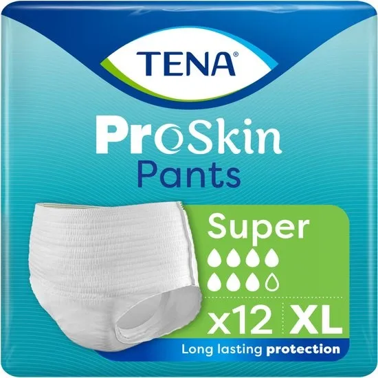 TENA - Proskin Pants Super XL - 4 x 12 stuks - Voordeelverpakking