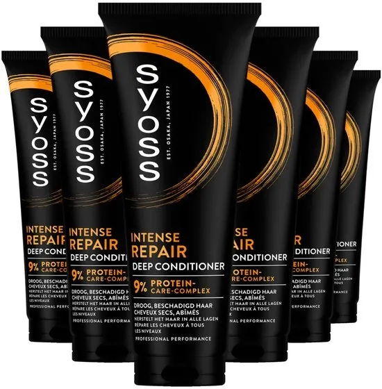 Syoss Repair - Conditioner - Prachtig en Gezond Haar - Versterkt Het Haar - Zacht en Makkelijk Doorkambaar - Droog en Baschadigd Haar - Voordeelverpakking - 6x250 ml
