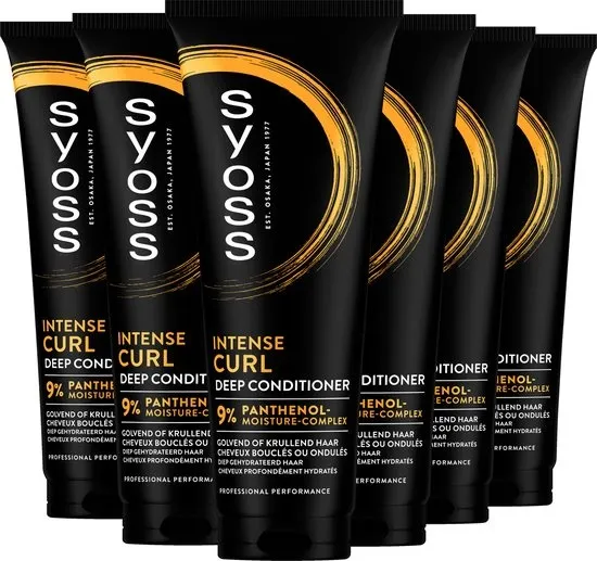 Syoss Curls - Conditioner - Voedt Het Haar - Zacht en Makkelijk Doorkambaar - Hydraterend - Golvend en Krullend Haar - Voordeelverpakking - 6x250 ml