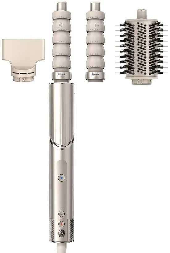 Shark FlexStyle 3-in-1 Multistyler en Föhn met Ovale Borstel, Auto-Krullers en Concentrator - 2025 model - Stone - HD426SLEU
