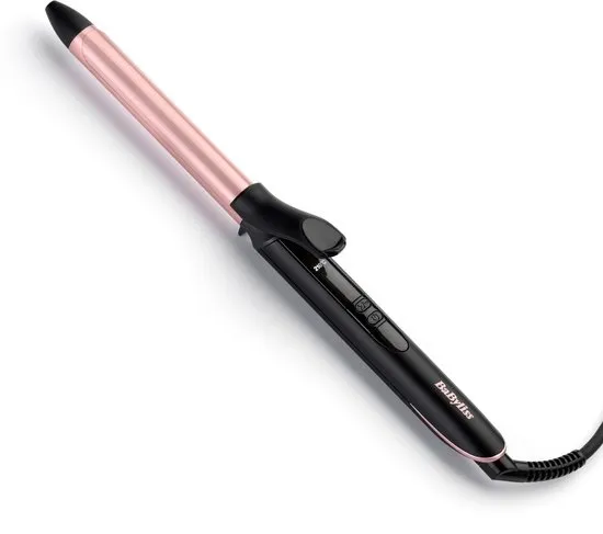 BaByliss Rose-Quartz 19mm Krultang - 6 temperatuurinstellingen - Extra lange cilinder met quartz-keramische coating - Compacte krullen - C450E