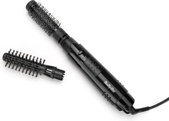 BaByliss Smooth Shape Airstyler Föhnborstel - Geschikt voor korter haar - 2 opzetborstels - Coolshot - Krulborstel - AS86E
