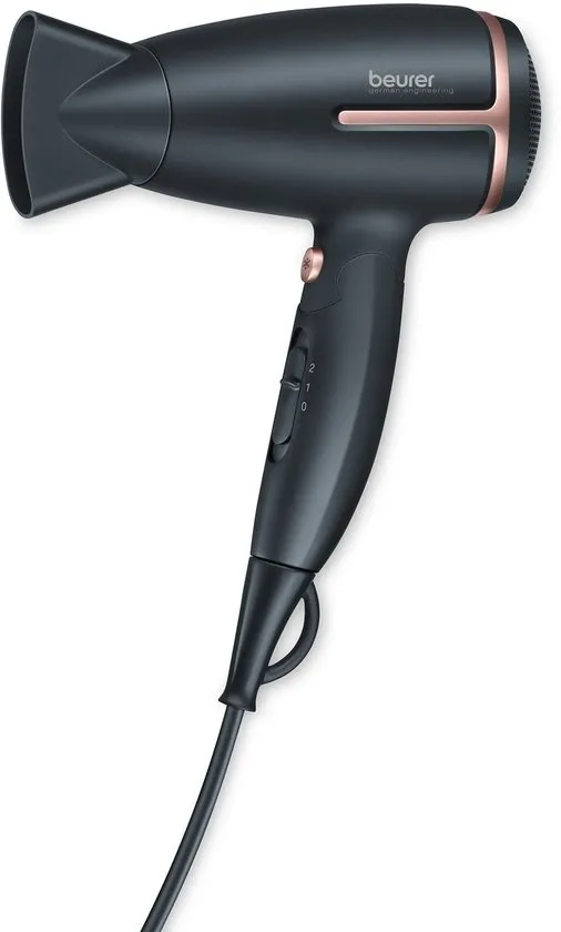 Beurer HC 25 Reisföhn - Inklapbaar - Compact voor Wereldwijd gebruik - Snel Droog Haar en Perfecte Styling - Dankzij Ionenfunctie & Koude luchtstand
