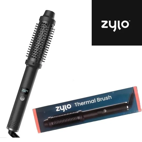 Zylo Thermal Brush - Thermal Brush Pro 38 mm - Keramische Warmteborstel - Krulborstel - Krultang - Multistyler - Inclusief Handschoen - 2025 Editie