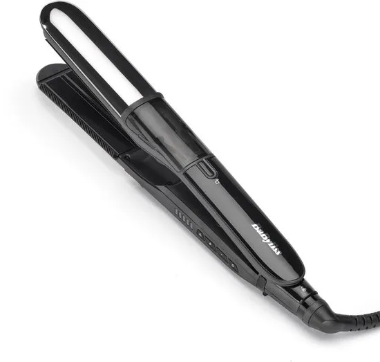BaByliss 2-in-1 Advanced Steam Shine Styler Stoom Stijltang - Krultang - Ionische Anti-Frizz functie - 39mm Platen - ST496E