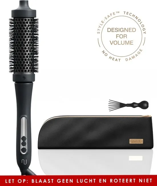 Navado Thermal brush 38mm - Levenslange garantie - Keramische warmteborstel - Bounce Brush met luxe etui - 3 meter salonkabel - Fohnborstel Hot brush - Krulborstel en stijlborstel
