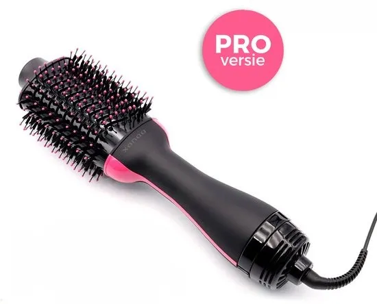 Professionele Fohnborstel voor drogen, stijlen en krullen - Extra Volume Warmteborstel - 4 in 1 Multistyler - Airstyler - Krulborstel