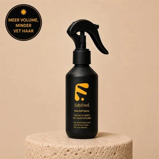 Sea salt spray - gezond & voller haar -6% zeezout spray - ditch the wax en gel - 100% meer volume en minder vet haar - Salty FRED - zeezout de basis voor voller haar