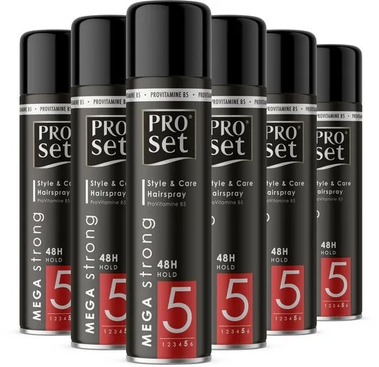 Proset Haarlak Mega Strong - 6x 300ml - Voordeelverpakking