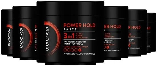 Syoss Power Hold - Styling Paste - Styling, Verzorging en Herstel - Glazende Finish - Versterkt Haarsrtuctuur - Voordeelverpakking - 6x150 ml