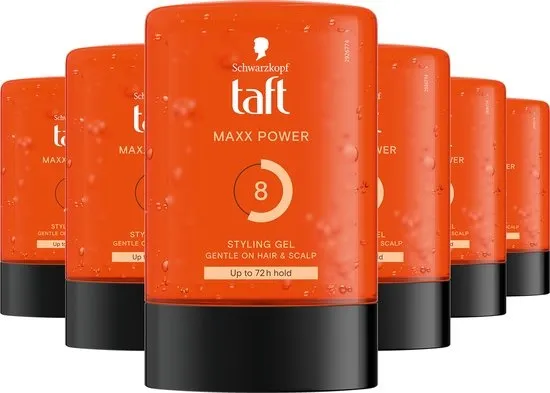 Taft - MAXX Power - Haarstyling - Haargel - Sterke Fixatie - Maximale Vesterking - Voordeelverpakking - 6x 300ml
