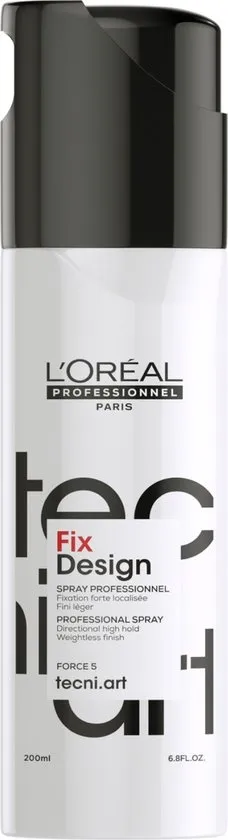 L'Oréal Professionnel Tecni.ART Fix Design Spray - Landurige en stevige fixatie - Alle haartypes - 200 ml