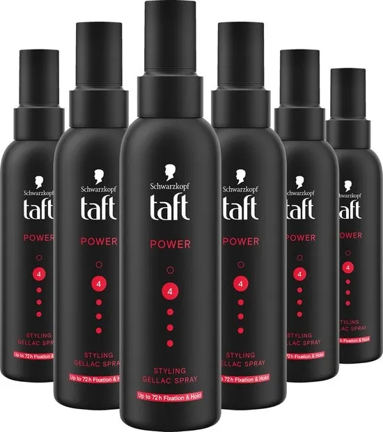 Taft Styling Power Haarspray - Haarstyling - Haarspray - Haarlak - Voordeelverpakking - 6x 150 ml