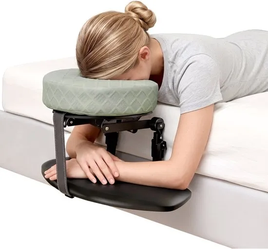 Relax Master Massage Hoofdsteun Bed - Verstelbaar Gezichtskussen met Armsteun