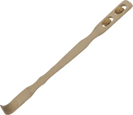 Bamboe Massage Rugkrabber - Ruggenkrabber - met massage rollers