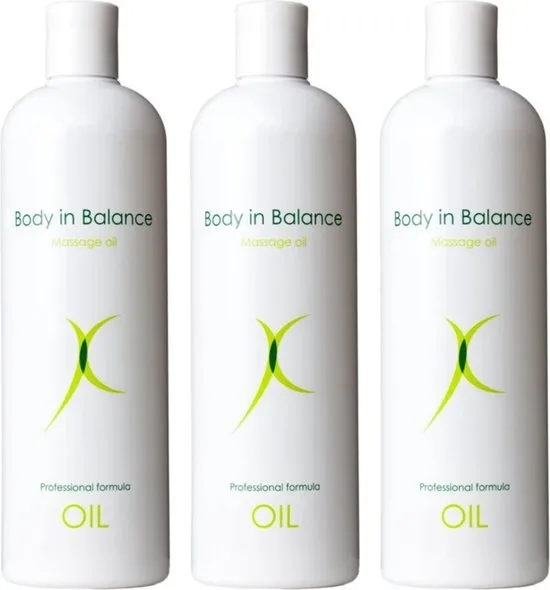 Body In Balance Massage-olie 500ml x 3 stuks!