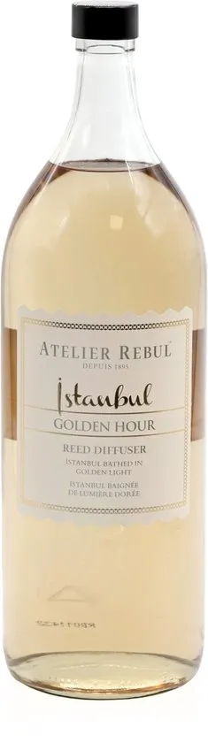 Atelier Rebul Istanbul Golden Hour - Geurstokjes Navulling (2000ml) - Gourmand & Kruidige Kamergeur - Heerlijke Geurverspreider