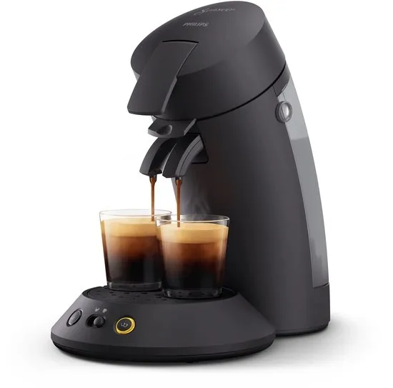 Philips Senseo Original Plus Koffiepadmachine CSA210/60 - Keuze uit 1 of 2 Kopjes - Instelbare Intensiteit - Automatische Uitschakeling - Zwart
