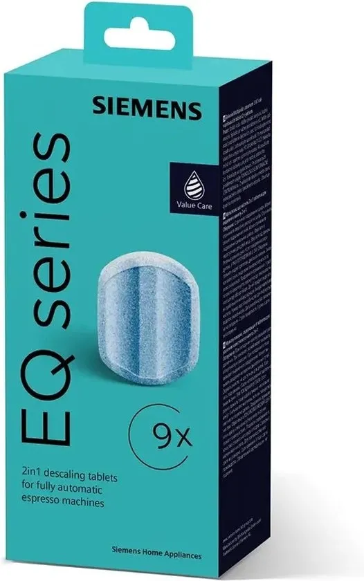 Siemens - TZ80032A Multipack ontkalkingstabletten voor volautomatische koffiemachines - 9 stuks