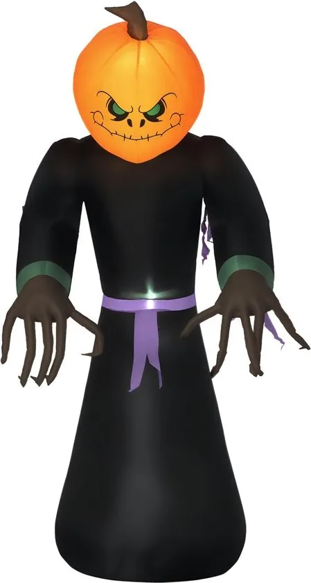 Halloween Decoratie Skelet Dood, Opblaasbaar, met LED-verlichting, voor Buiten