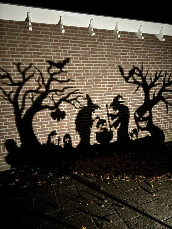 Halloween projector - Halloween decoratie - Halloween pompoen - Halloween versiering voor buiten - Halloween - Halloween versiering - Halloween decoratie heks - Halloween decoratie buiten - Halloween verlichting - Halloween decoratie licht