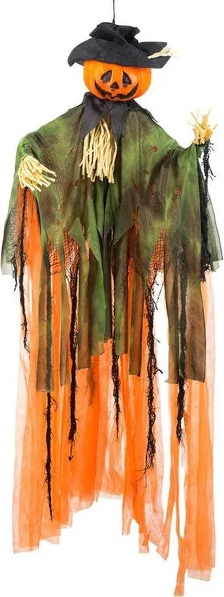 Boland pompoen pop - 100 cm - halloween - hangdecoratie - horror