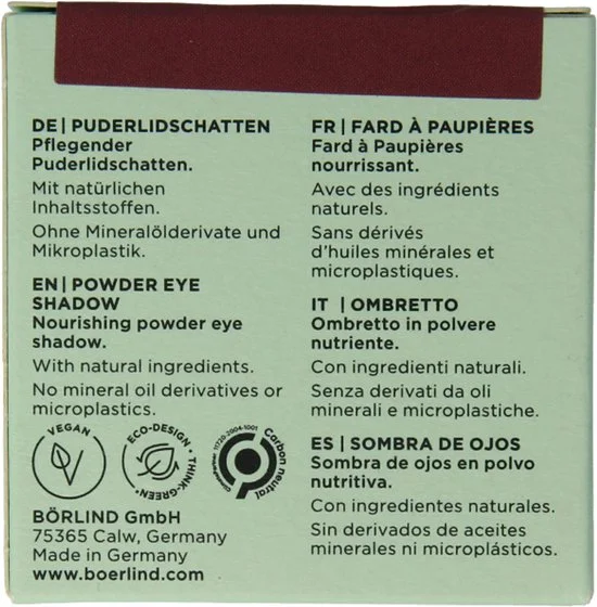 Borlind Eyeshadow Powder Matt Truffle Plum - 1 Stuk | Luxe Oogschaduw voor een Flawless Look