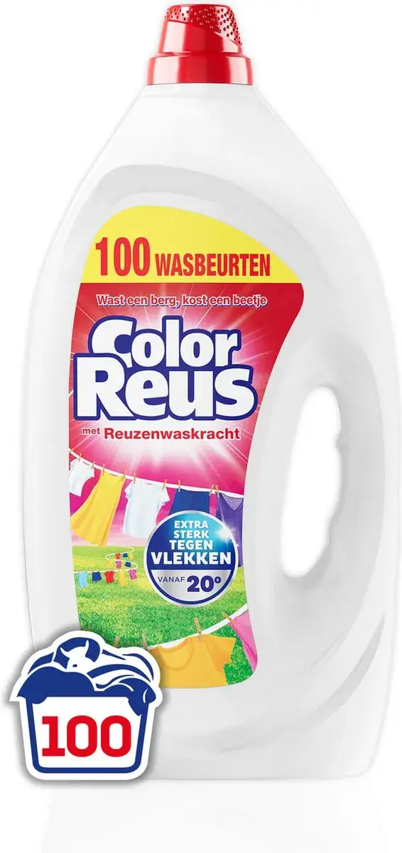 Color Reus Gel Vloeibaar Wasmiddel – Krachtig, Zorgvuldig en Frisse Kleurbescherming