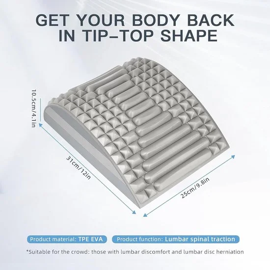 Meertraps Wervelkolomplank en Nek- en Rugstrekker voor Verlichting van Pijn - Verbeter je Houding en Verlicht Spanning