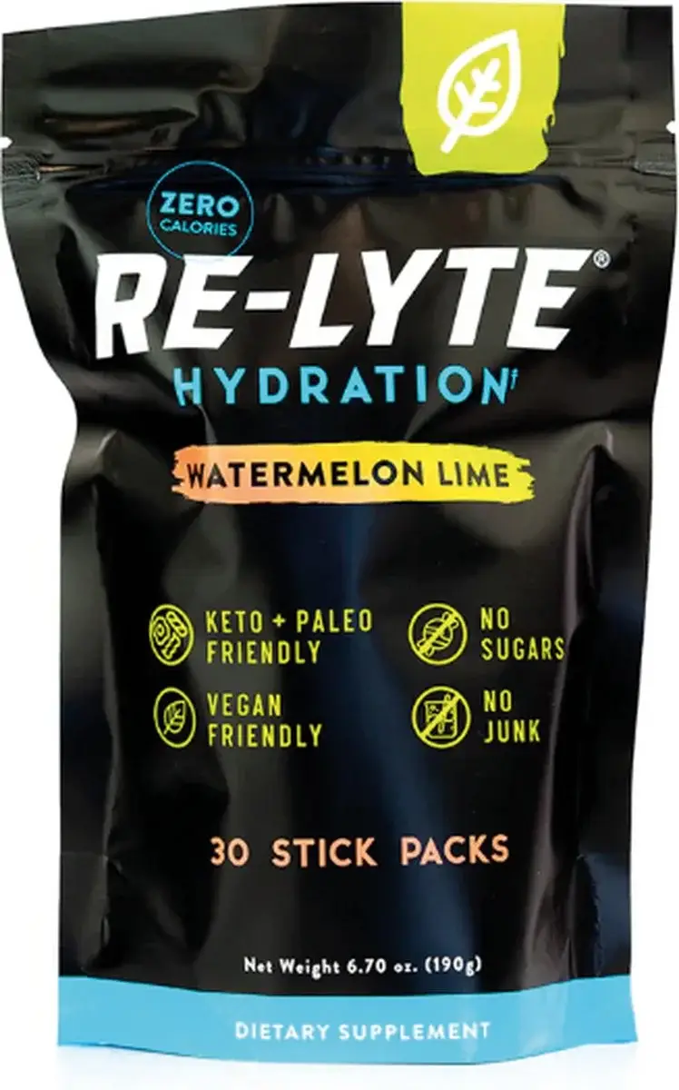 Re-Lyte Electrolyte Drink Mix Watermelon Lime - 30 Stick Packs - Hydratatie en Herstel