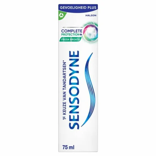 Sensodyne Tandpasta Complete Protection + Fresh Breath - 75 ml - Voordeelverpakking - 24 stuks - Voor een Gezonde en Frisse Adem