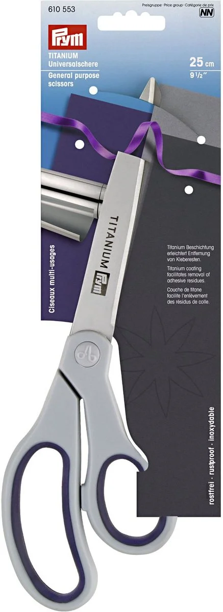 Universele schaar Titanium 9 1/2'' 25 cm - Hoge Kwaliteit Universele Scharen van Prym