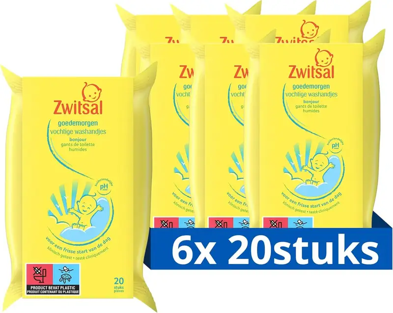Zwitsal Goedemorgen Washandjes